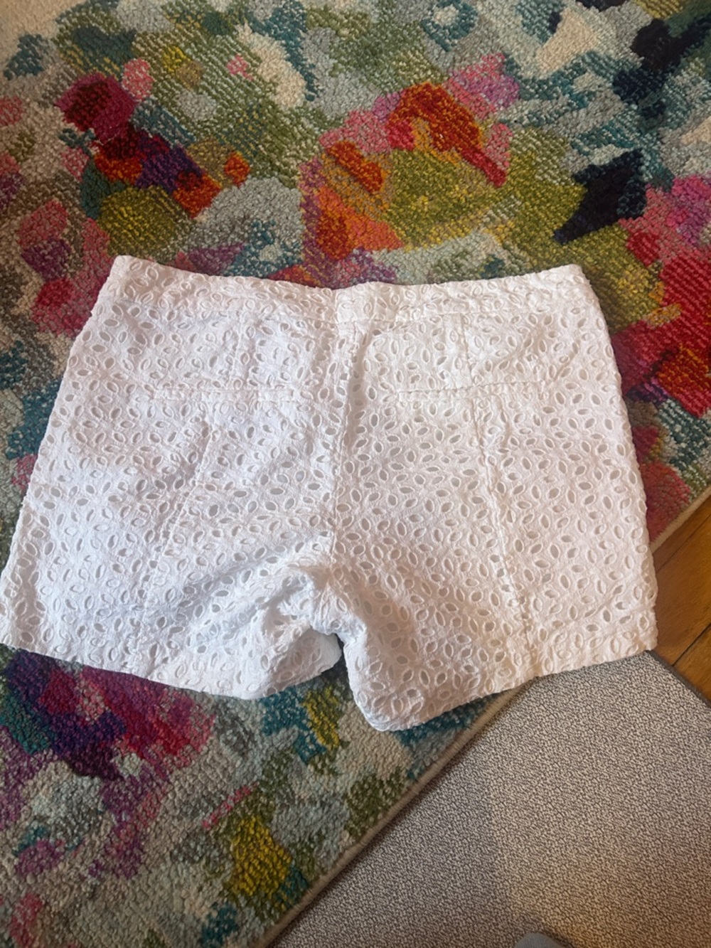 Lilly Pulitzer White Eyelet High-Rise Shorts - Picture 2 of 3